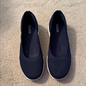 Skechers Women's Dark Blue Knit Flats